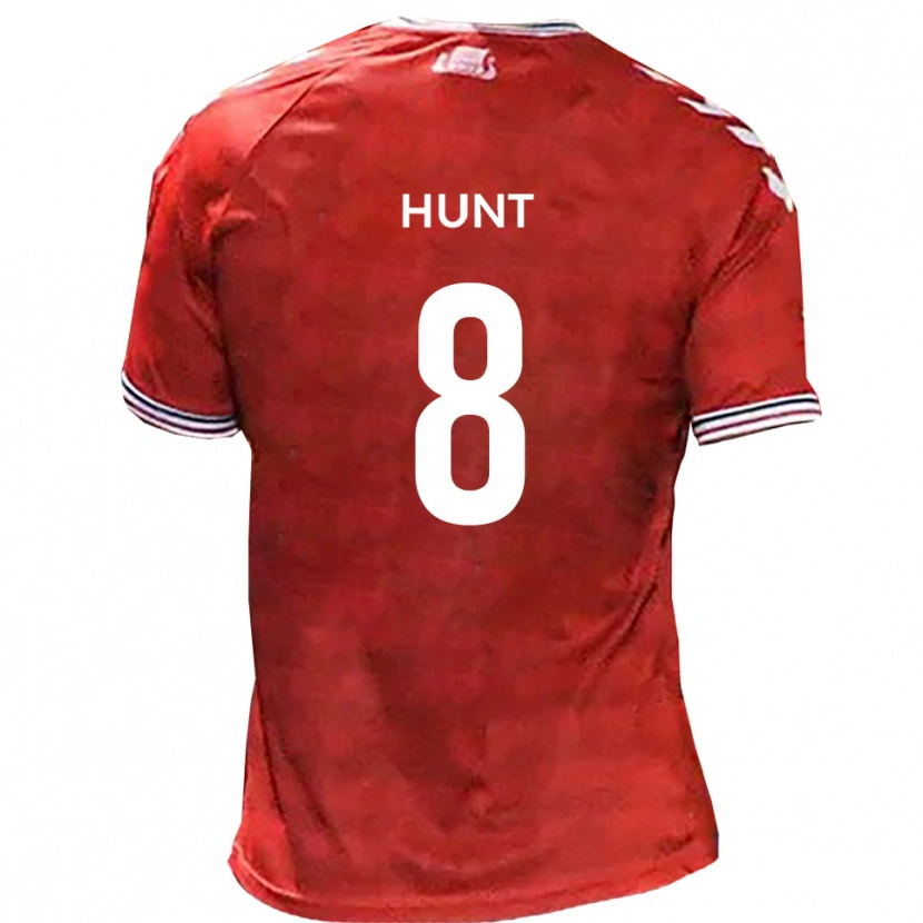 Danxen Pánské Alex Hunt #8 Červená Bílá Domů Hráčské Dresy 2025/26 Dres