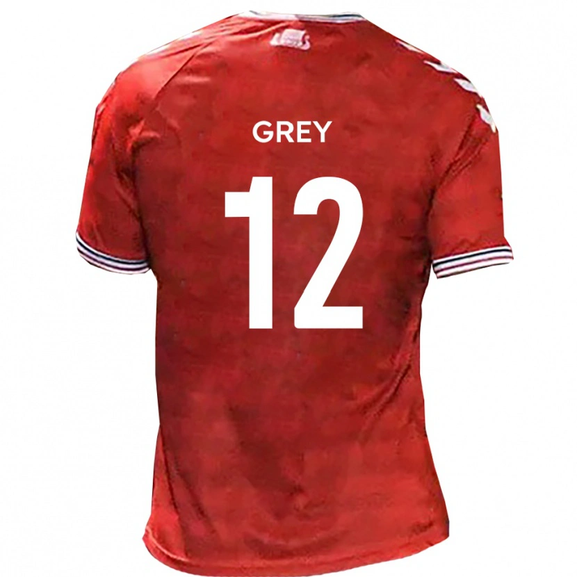 Danxen Pánské Joe Grey #12 Červená Bílá Domů Hráčské Dresy 2025/26 Dres
