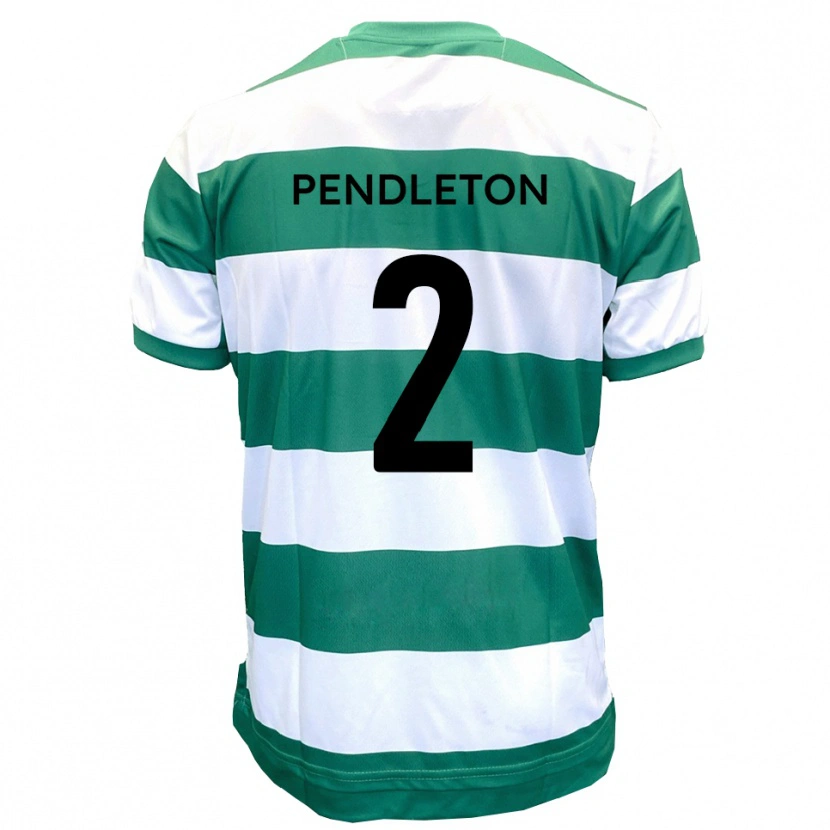 Danxen Pánské Byron Pendleton #2 Zelená Bílá Domů Hráčské Dresy 2025/26 Dres