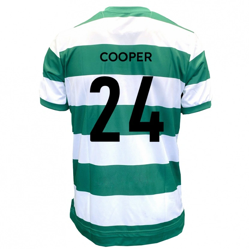 Danxen Pánské Charlie Cooper #24 Zelená Bílá Domů Hráčské Dresy 2025/26 Dres