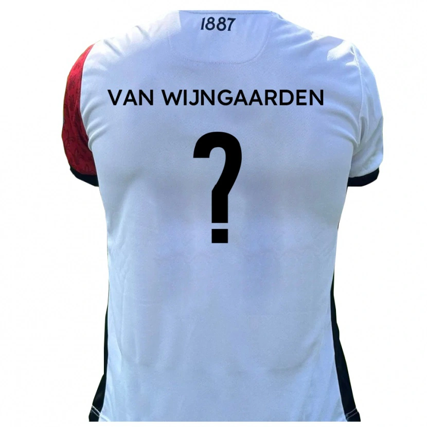 Danxen Pánské Stefan Van Wijngaarden #0 Červená Bílá Domů Hráčské Dresy 2025/26 Dres