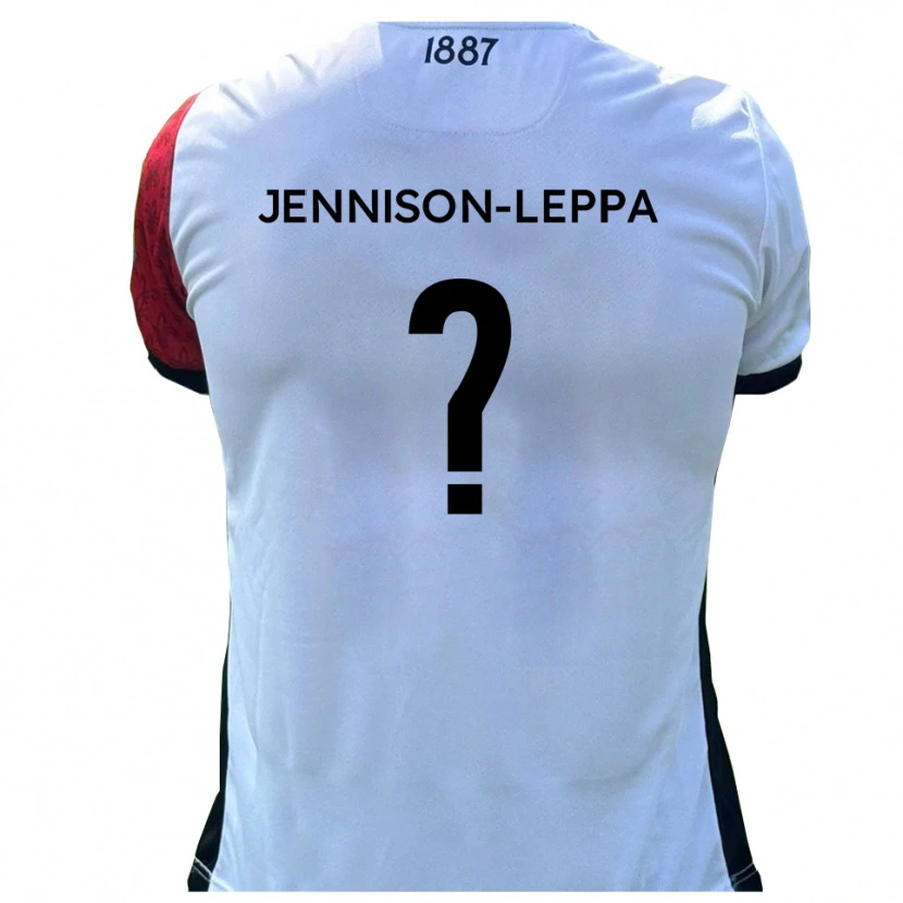 Danxen Pánské Joel Jennison-Leppa #0 Červená Bílá Domů Hráčské Dresy 2025/26 Dres