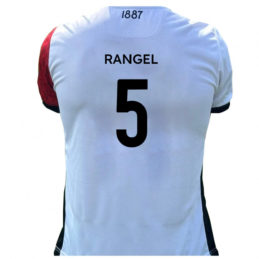 Danxen Pánské Chris Rangel #5 Červená Bílá Domů Hráčské Dresy 2025/26 Dres