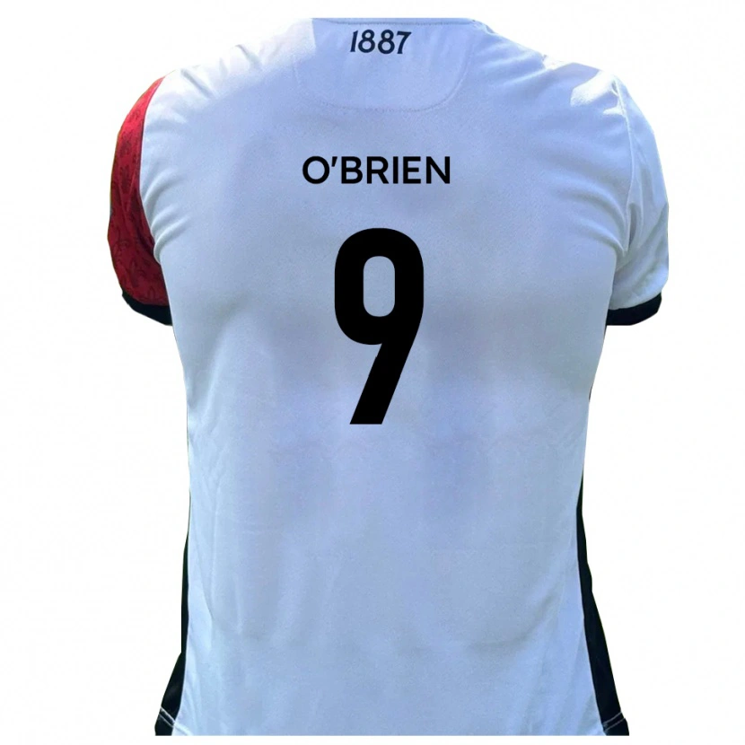 Danxen Pánské Aiden O'brien #9 Červená Bílá Domů Hráčské Dresy 2025/26 Dres