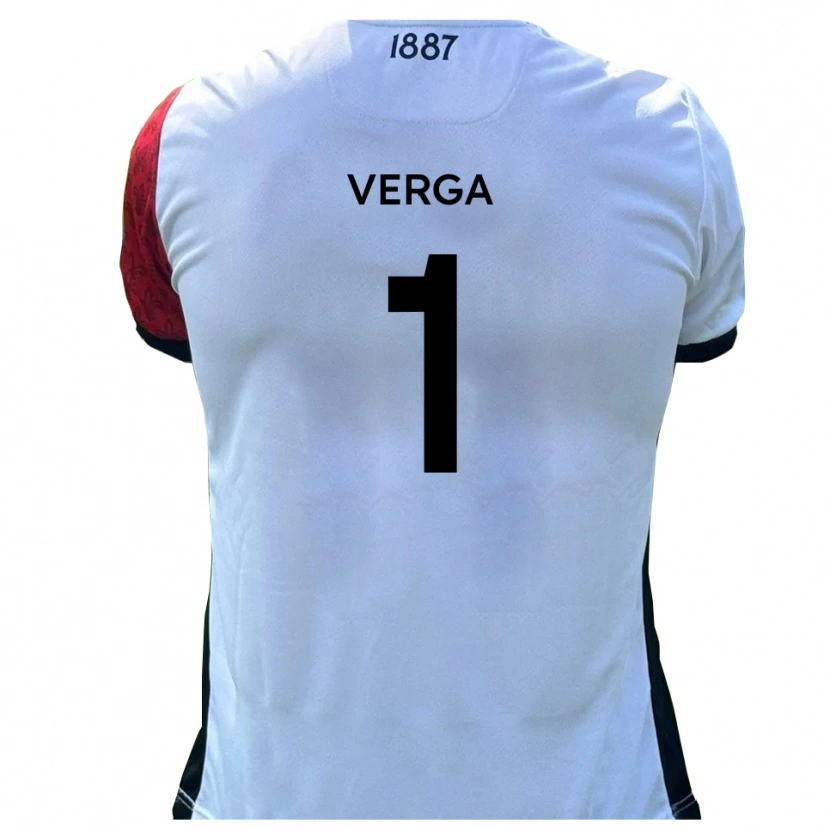 Danxen Pánské Mikey Verga #1 Červená Bílá Domů Hráčské Dresy 2025/26 Dres