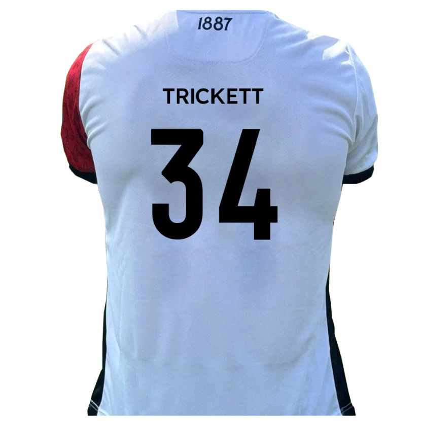 Danxen Pánské Joden Trickett #34 Červená Bílá Domů Hráčské Dresy 2025/26 Dres
