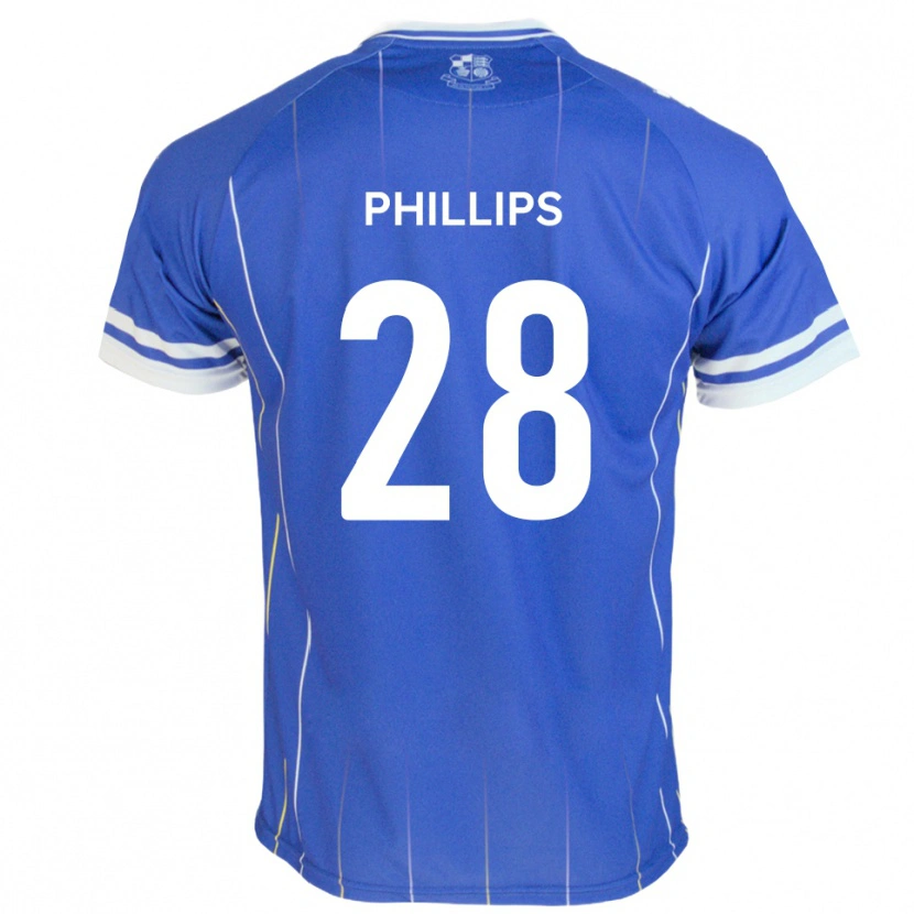 Danxen Pánské Declan Phillips #28 Královská Modrá Domů Hráčské Dresy 2025/26 Dres