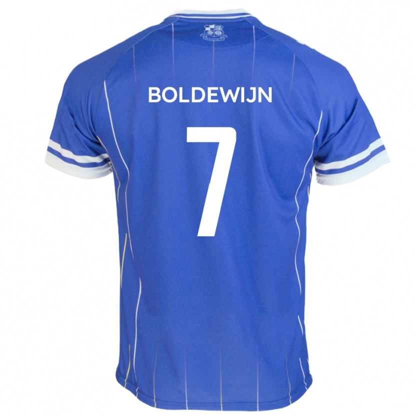 Danxen Pánské Enzio Boldewijn #7 Královská Modrá Domů Hráčské Dresy 2025/26 Dres