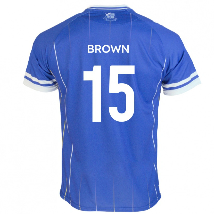 Danxen Pánské Jed Brown #15 Královská Modrá Domů Hráčské Dresy 2025/26 Dres