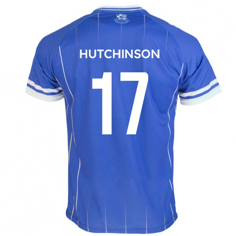 Danxen Pánské Dom Hutchinson #17 Královská Modrá Domů Hráčské Dresy 2025/26 Dres