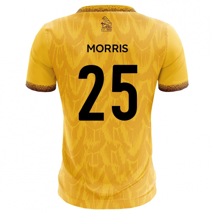 Danxen Pánské Chad Morris #25 Žlutá Hnědá Domů Hráčské Dresy 2025/26 Dres
