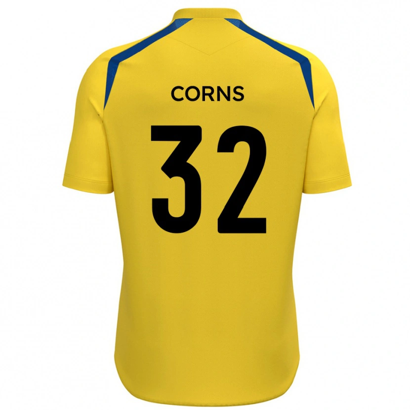 Danxen Pánské Billy Corns #32 Žlutá Modrá Domů Hráčské Dresy 2025/26 Dres