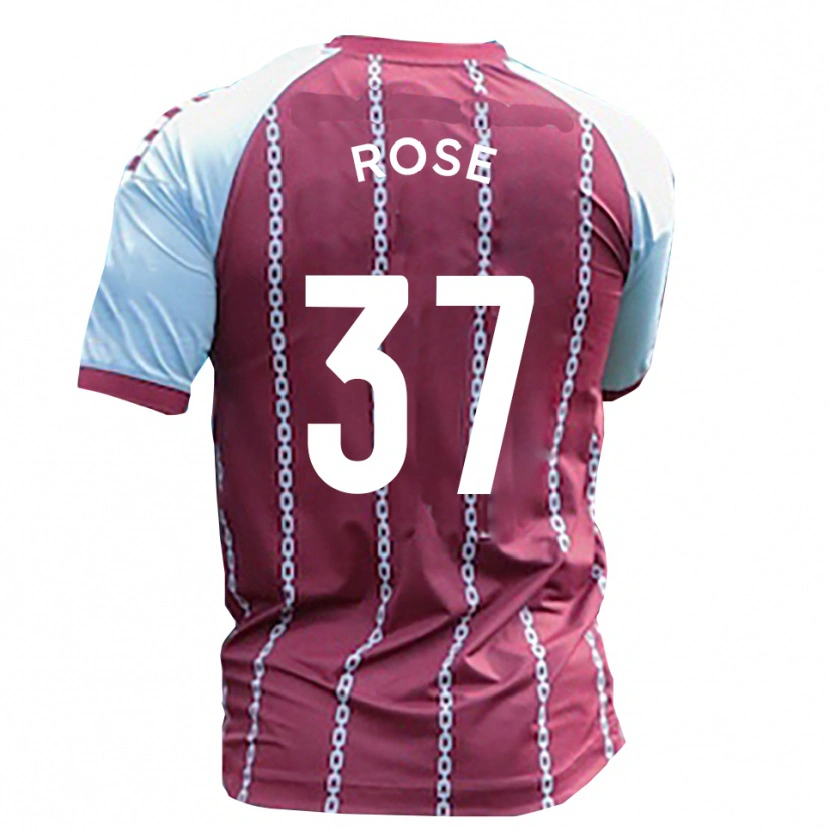 Danxen Pánské Oliver Rose #37 Světle Modrá Rezavá Červená Domů Hráčské Dresy 2025/26 Dres