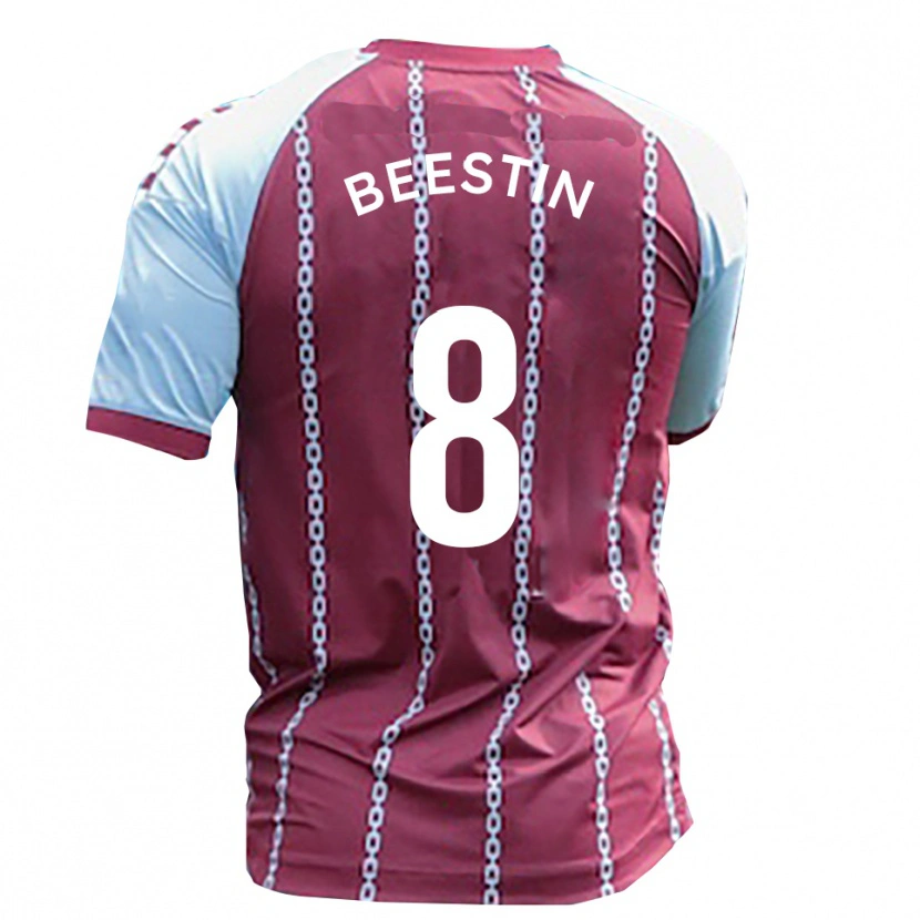 Danxen Pánské Alfie Beestin #8 Světle Modrá Rezavá Červená Domů Hráčské Dresy 2025/26 Dres