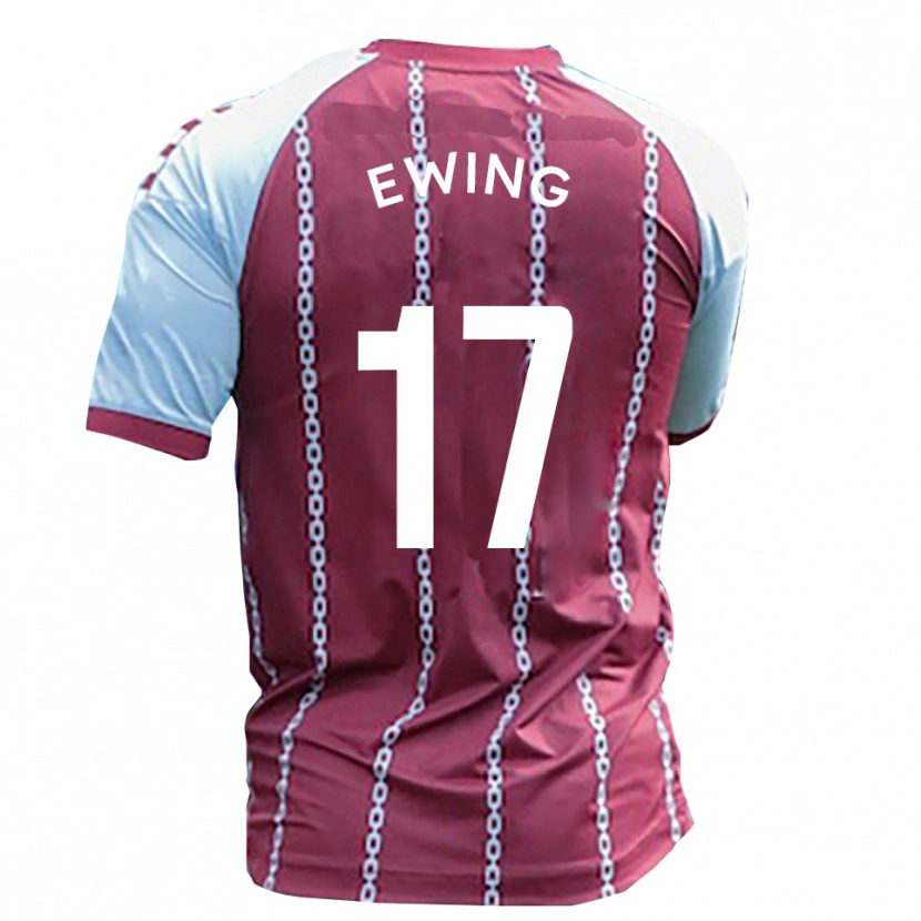Danxen Pánské Oliver Ewing #17 Světle Modrá Rezavá Červená Domů Hráčské Dresy 2025/26 Dres