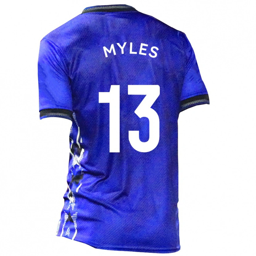 Danxen Pánské Tom Myles #13 Modrá Bílá Domů Hráčské Dresy 2025/26 Dres
