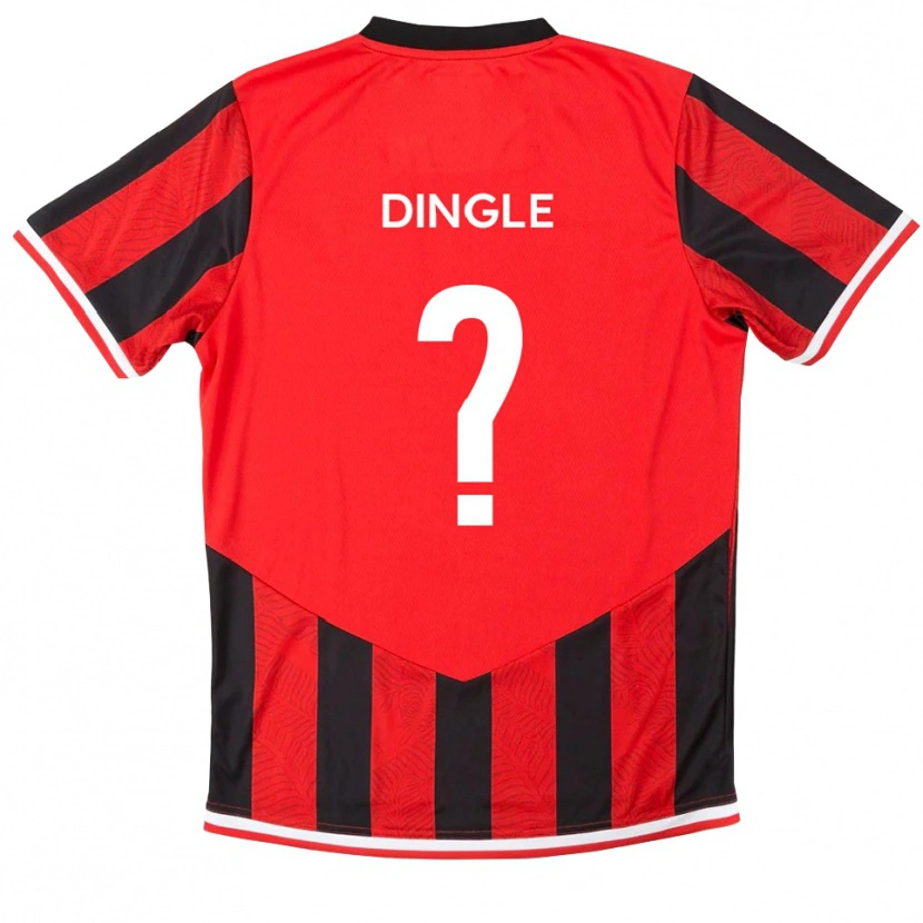 Danxen Pánské Millie Dingle #0 Červená Černá Domů Hráčské Dresy 2025/26 Dres