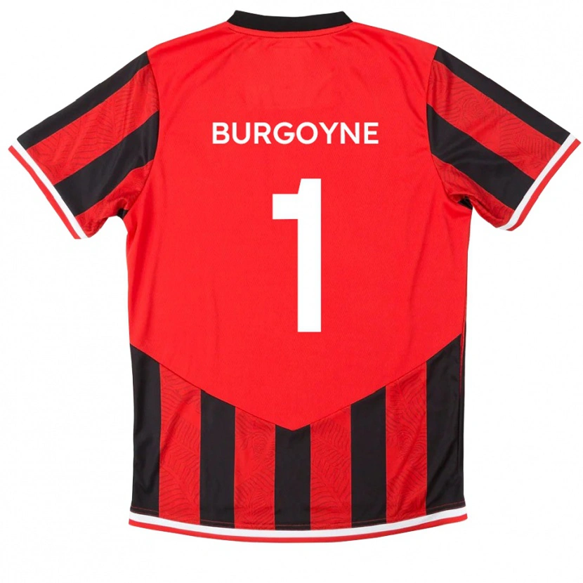 Danxen Pánské Harry Burgoyne #1 Červená Černá Domů Hráčské Dresy 2025/26 Dres