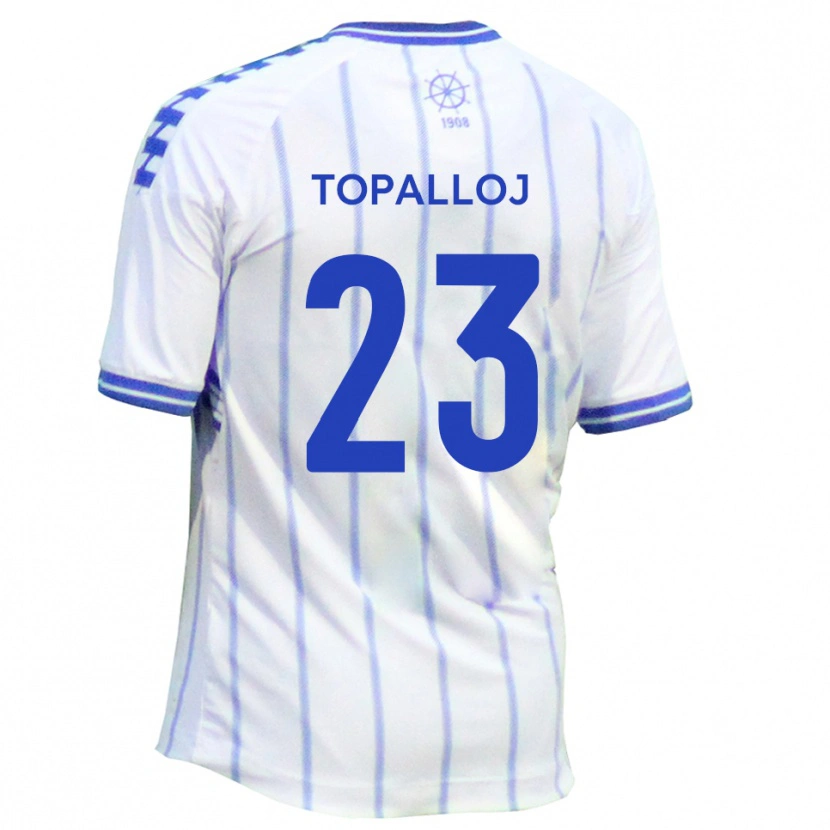 Danxen Pánské Besart Topalloj #23 Bílá Modrá Domů Hráčské Dresy 2025/26 Dres