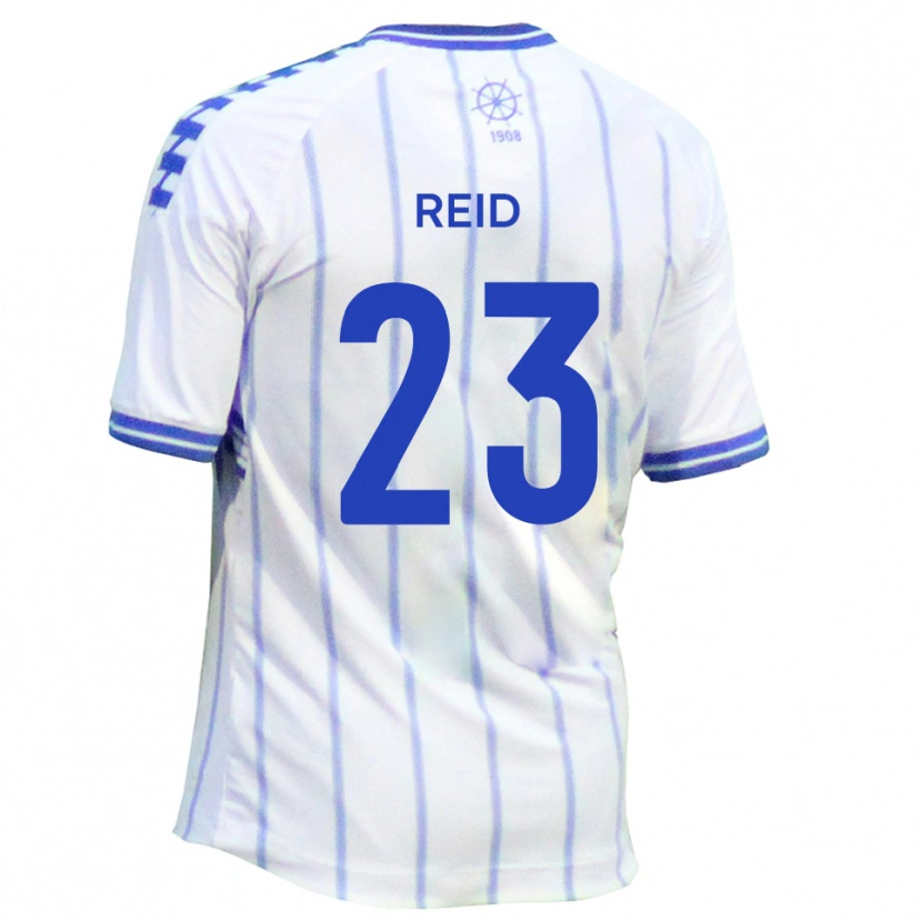 Danxen Pánské Alex Reid #23 Bílá Modrá Domů Hráčské Dresy 2025/26 Dres