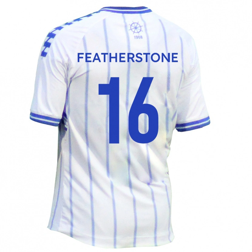 Danxen Pánské Nicky Featherstone #16 Bílá Modrá Domů Hráčské Dresy 2025/26 Dres