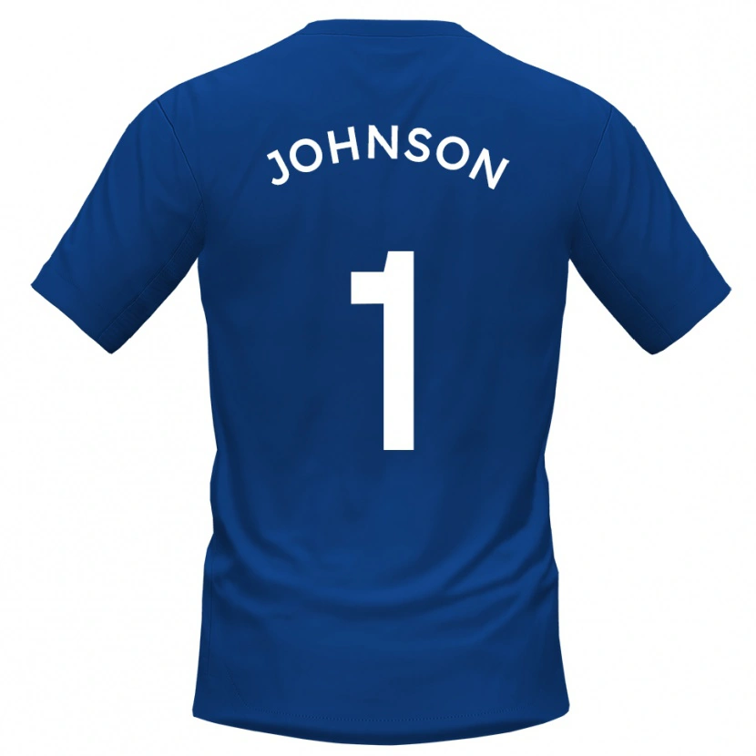 Danxen Pánské Sam Johnson #1 Modrá Bílá Domů Hráčské Dresy 2025/26 Dres