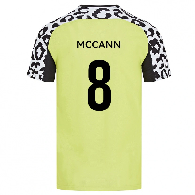 Danxen Pánské Charlie Mccann #8 Fluorescenční Žlutá Domů Hráčské Dresy 2025/26 Dres