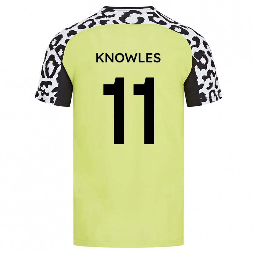 Danxen Pánské Tom Knowles #11 Fluorescenční Žlutá Domů Hráčské Dresy 2025/26 Dres