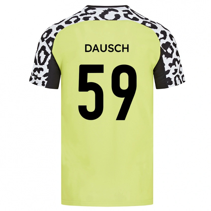 Danxen Pánské Aidan Dausch #59 Fluorescenční Žlutá Domů Hráčské Dresy 2025/26 Dres