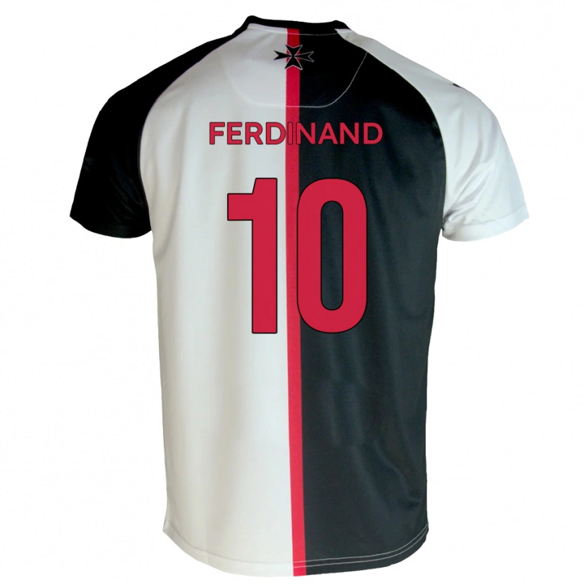 Danxen Pánské Kane Ferdinand #10 Bílá Černá Domů Hráčské Dresy 2025/26 Dres