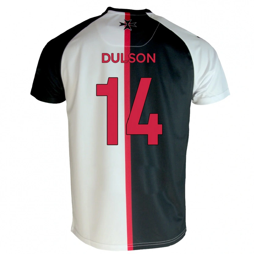 Danxen Pánské Liam Dulson #14 Bílá Černá Domů Hráčské Dresy 2025/26 Dres