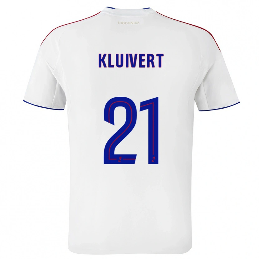 Danxen Pánské Ruben Kluivert #21 Bílá Červená Domů Hráčské Dresy 2025/26 Dres