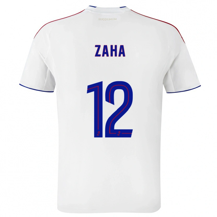 Danxen Pánské Wilfried Zaha #12 Bílá Červená Domů Hráčské Dresy 2025/26 Dres