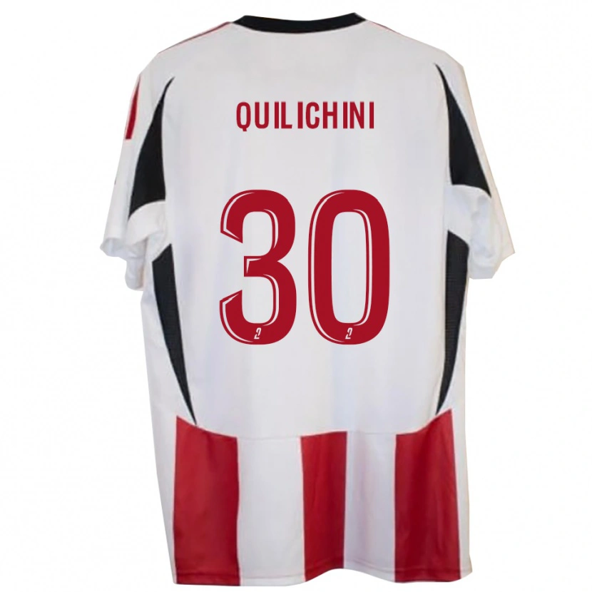 Danxen Pánské Ghjuvanni Quilichini #30 Červená Modrá Domů Hráčské Dresy 2025/26 Dres