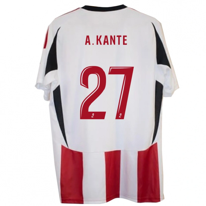Danxen Pánské Abou Kanté #27 Červená Modrá Domů Hráčské Dresy 2025/26 Dres