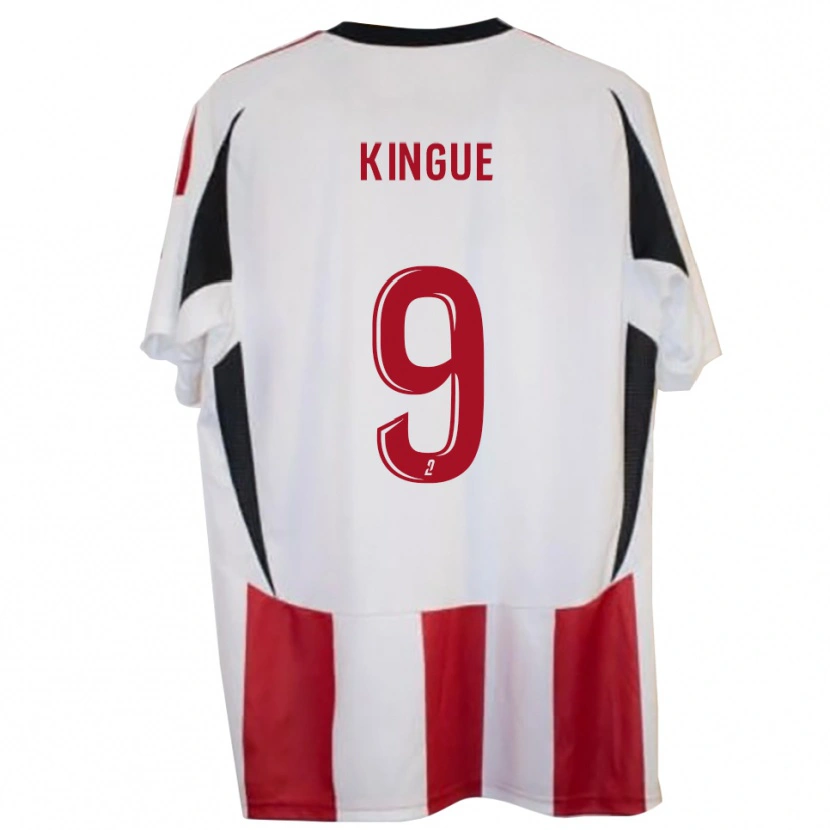 Danxen Pánské Benjamin Kingue #9 Červená Modrá Domů Hráčské Dresy 2025/26 Dres