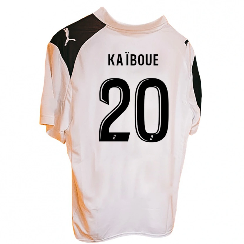 Danxen Pánské Kylian Kaïboue #20 Černá Bílá Domů Hráčské Dresy 2025/26 Dres