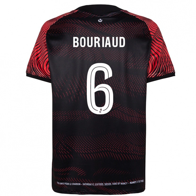 Danxen Pánské Teddy Bouriaud #6 Bílá Červená Domů Hráčské Dresy 2025/26 Dres