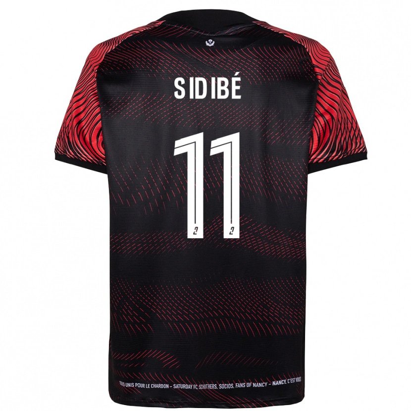 Danxen Pánské Oumar Sidibé #11 Bílá Červená Domů Hráčské Dresy 2025/26 Dres