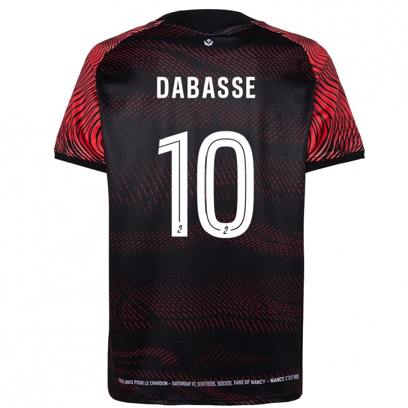 Danxen Pánské Adrian Dabasse #10 Bílá Červená Domů Hráčské Dresy 2025/26 Dres