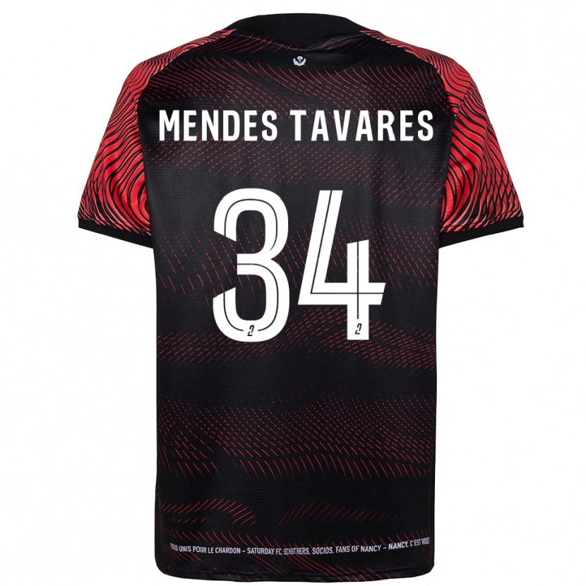Danxen Pánské Carlos Mendes Tavares #34 Bílá Červená Domů Hráčské Dresy 2025/26 Dres