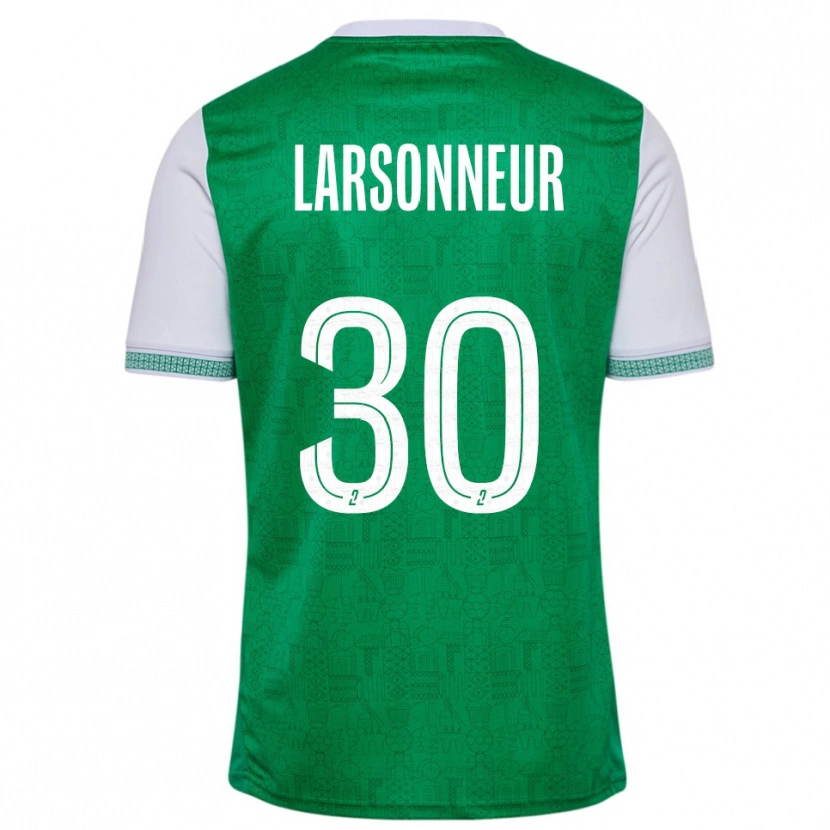Danxen Pánské Gautier Larsonneur #30 Zelená Bílá Domů Hráčské Dresy 2025/26 Dres