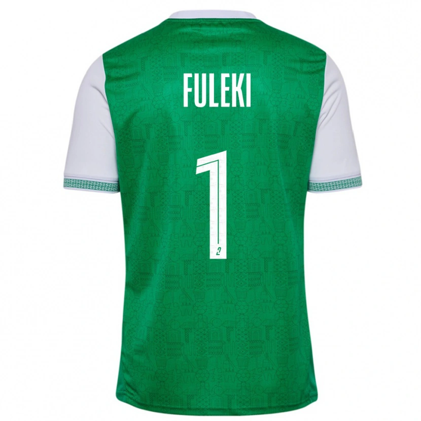 Danxen Pánské Rafael Fuleki #1 Zelená Bílá Domů Hráčské Dresy 2025/26 Dres