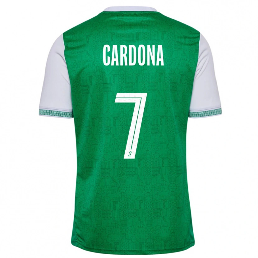 Danxen Pánské Irvin Cardona #7 Zelená Bílá Domů Hráčské Dresy 2025/26 Dres