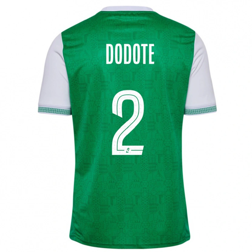 Danxen Pánské Axel Dodote #2 Zelená Bílá Domů Hráčské Dresy 2025/26 Dres