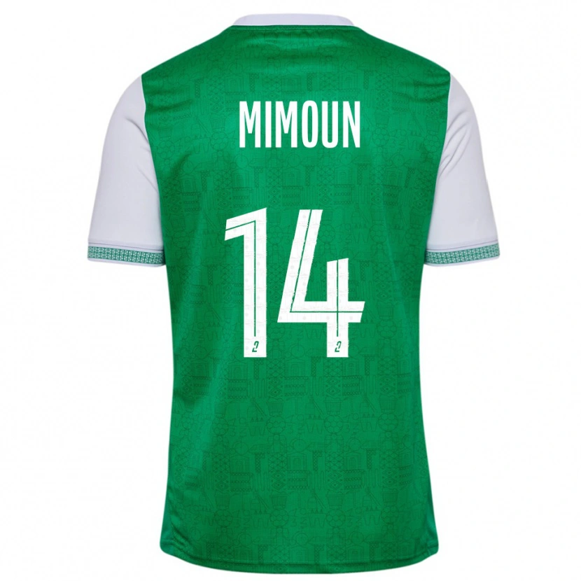 Danxen Pánské Yanis Mimoun #14 Zelená Bílá Domů Hráčské Dresy 2025/26 Dres
