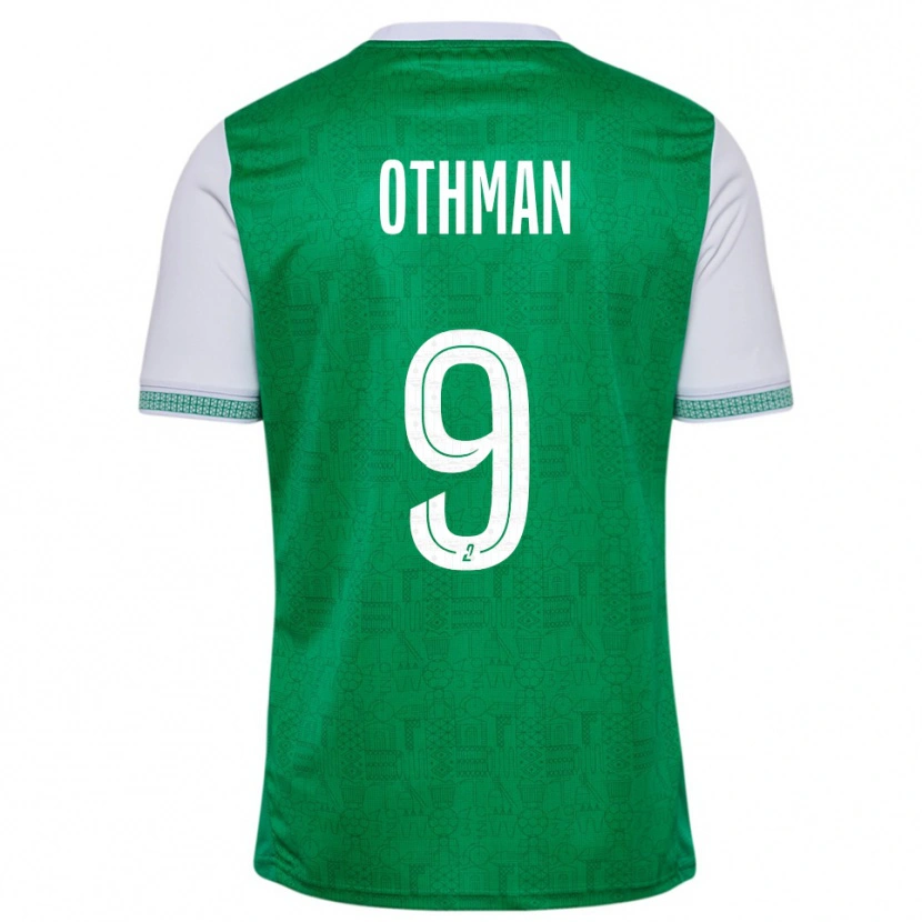 Danxen Pánské Jibril Othman #9 Zelená Bílá Domů Hráčské Dresy 2025/26 Dres