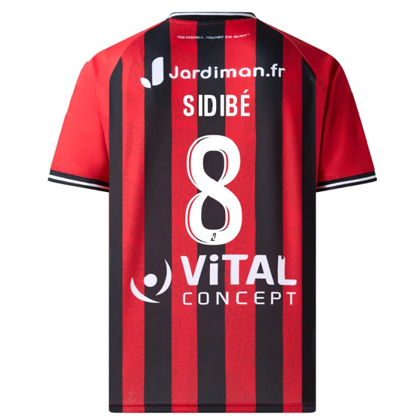 Danxen Pánské Kalidou Sidibé #8 Červená Černá Domů Hráčské Dresy 2025/26 Dres