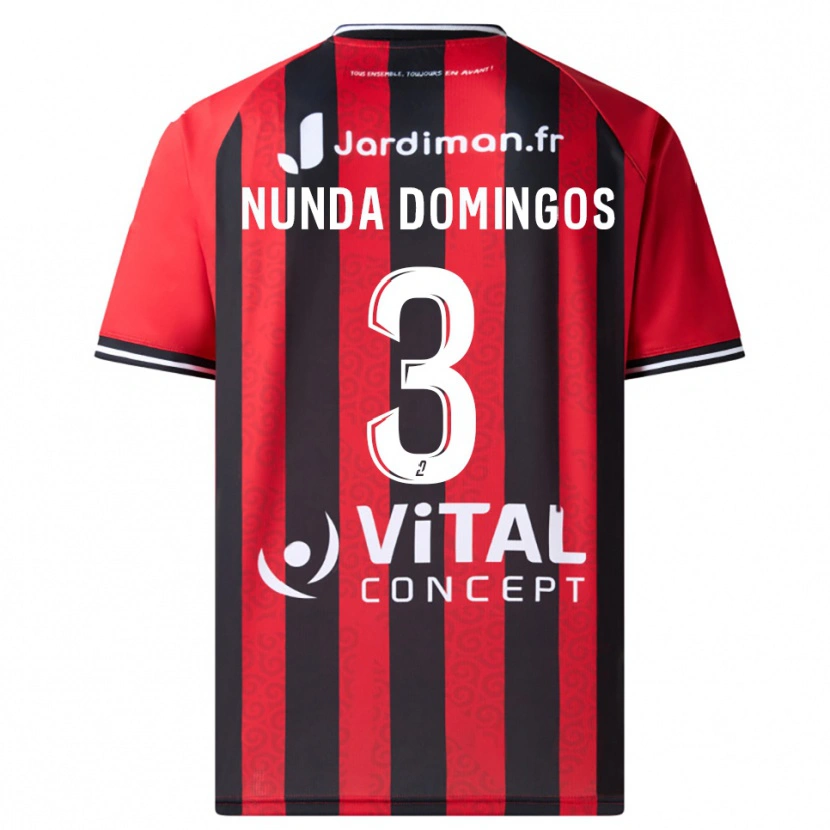 Danxen Pánské Jessimy Nunda Domingos #3 Červená Černá Domů Hráčské Dresy 2025/26 Dres
