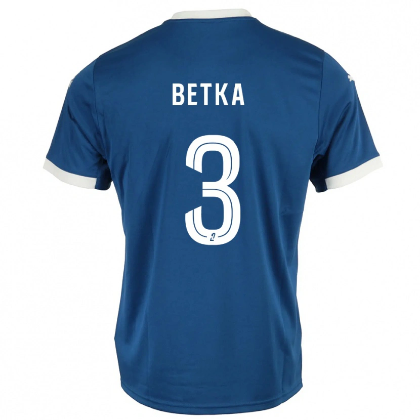 Danxen Pánské Naël Betka #3 Modrá Bílá Domů Hráčské Dresy 2025/26 Dres